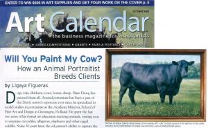 Will You Paint My Cow  Appearing In Art Calendar, November 2008